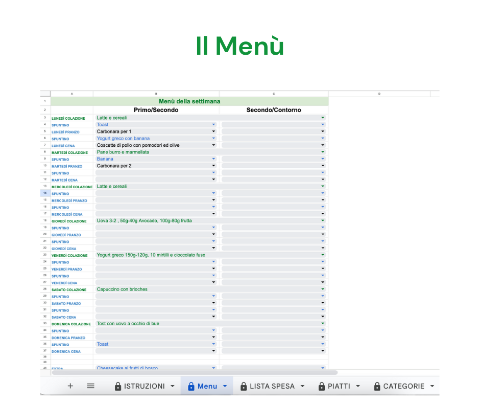 Menù & Spesa Facile
